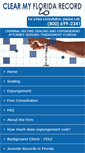 Mobile Screenshot of clearmyfloridarecord.com